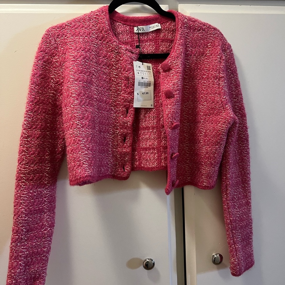 Pink Tweed Legally Blonde Inspired Cropped Jacket